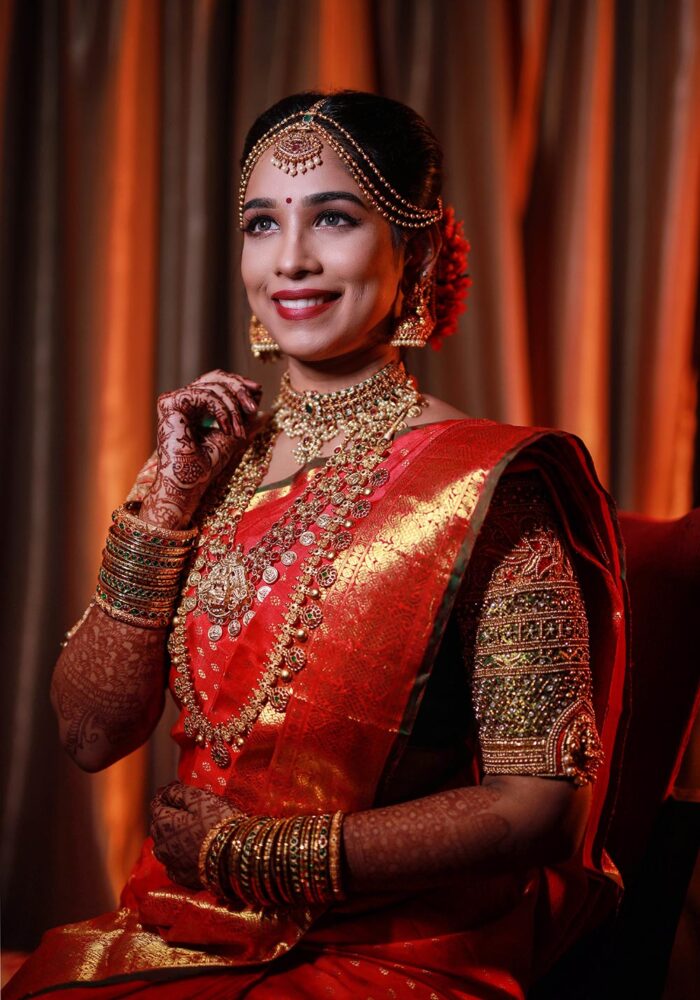 Single Bridal Poses Chennai, Bridal Shoot Images in Chennai