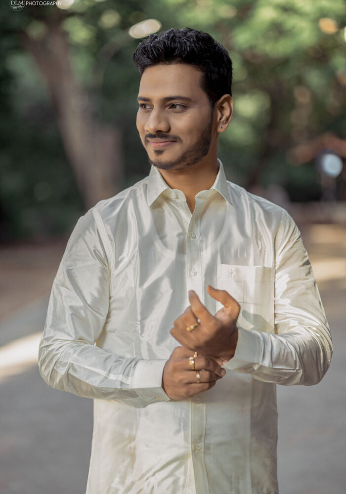 Groom Wedding Poses, Groom Photoshoot, Groom Portrait Poses in Chennai