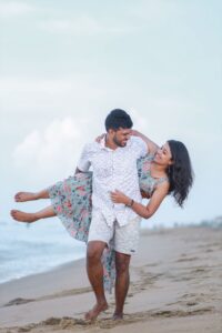 Beach Outdoor Pre wedding Photoshoot in Chennai