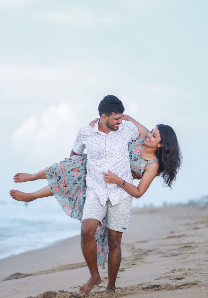 Beach Outdoor Pre wedding Photoshoot in Chennai